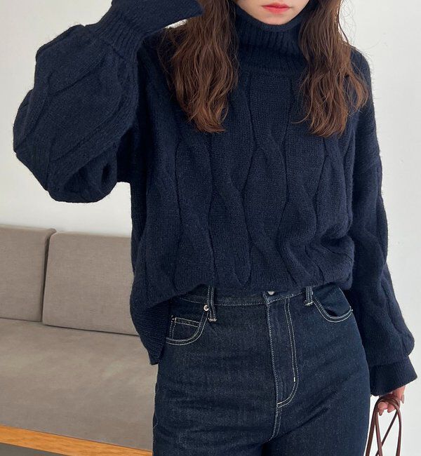  「ケーブルキャンディニット」|ニット・セーター|