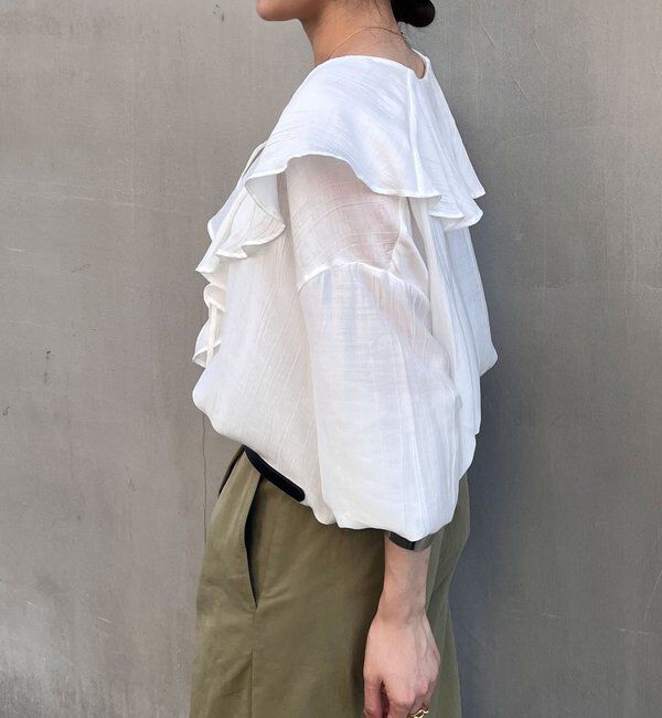  「フリルカラーブラウス」|シャツ・ブラウス|