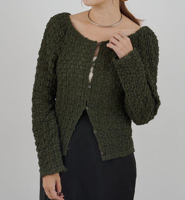  「2WAYシャーリングブラウス」|シャツ・ブラウス|カーキ