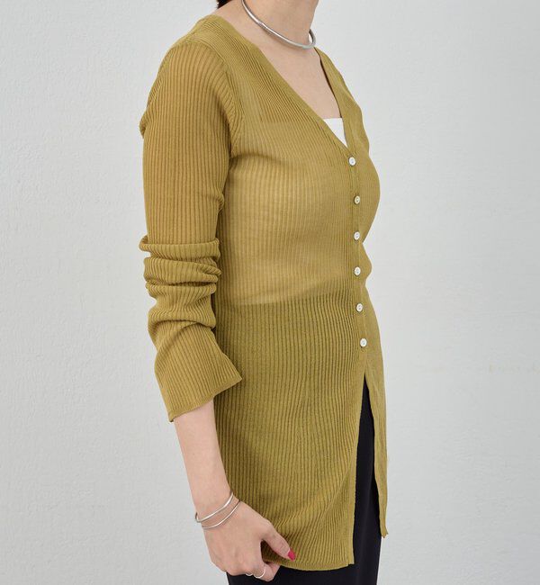  「【インフルエンサー＠komorin_コラボ】チョーカーリブカーディガン」|カーディガン|