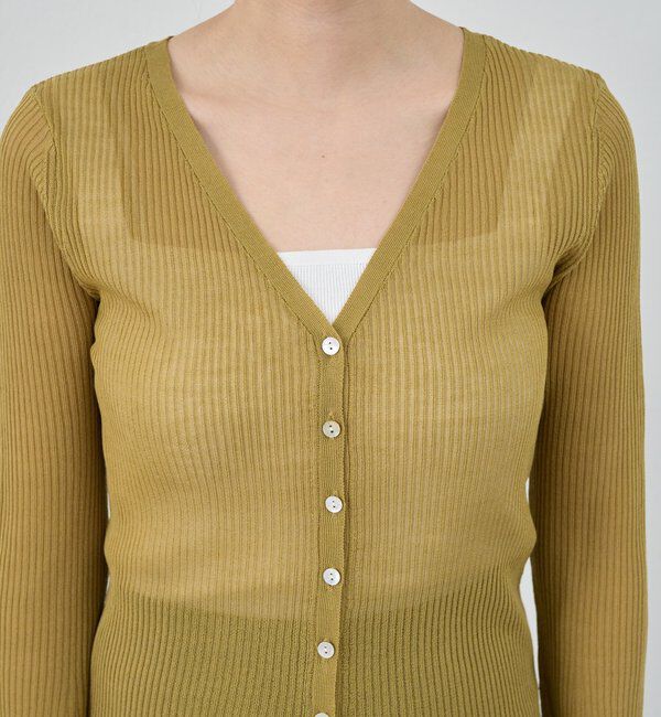  「【インフルエンサー＠komorin_コラボ】チョーカーリブカーディガン」|カーディガン|