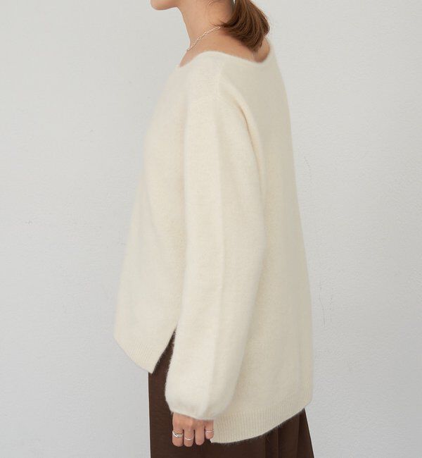  「ファーウールキーネックニット」|ニット・セーター|