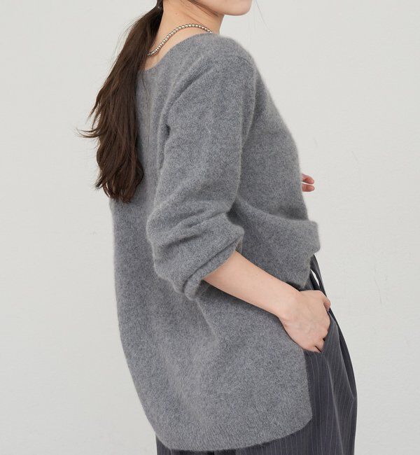 「ファーウールキーネックニット」|ニット・セーター|