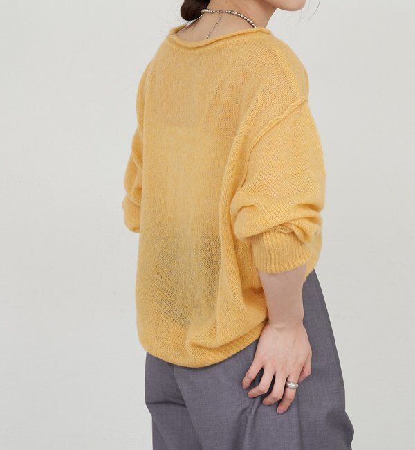  「《インフルエンサー@kanako_ikiコラボ》シアーウールプルオーバー」|ニット・セーター|