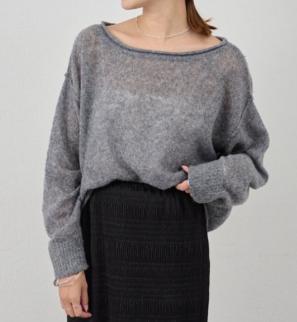  「《インフルエンサー@kanako_ikiコラボ》シアーウールプルオーバー」|ニット・セーター|