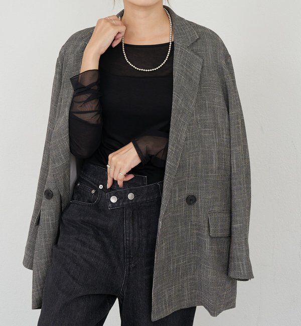  「袖シアーカットソー」|Tシャツ・カットソー|