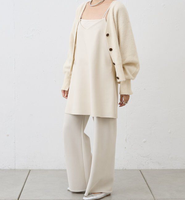  「《レイヤードにも◎》レザーチュニックキャミ」|シャツ・ブラウス|