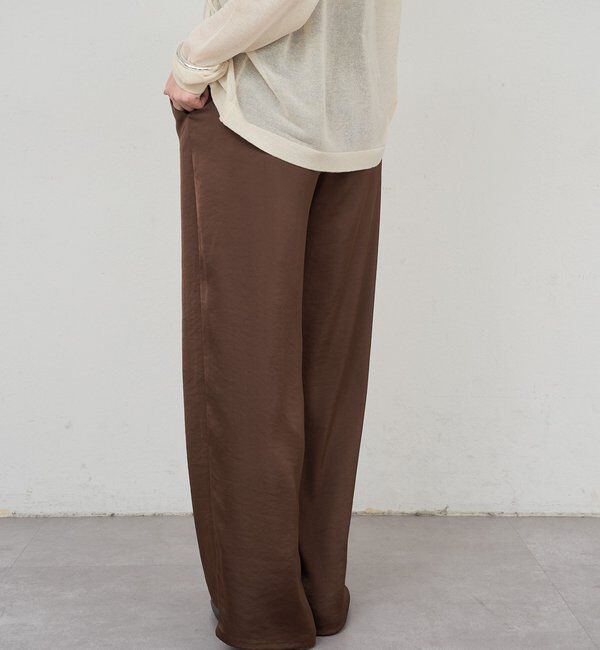  「サテンワイドパンツ」|チノ|