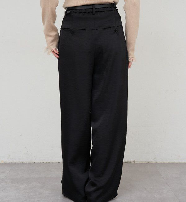  「サテンワイドパンツ」|チノ|