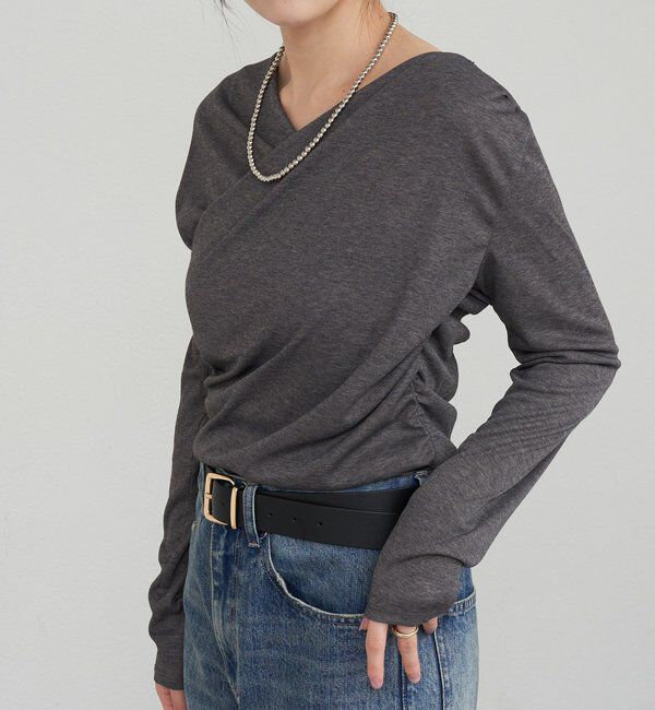  「カシュクールカットソー」|Tシャツ・カットソー|