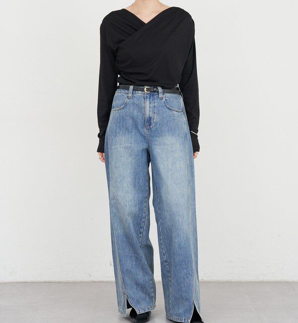  「カシュクールカットソー」|Tシャツ・カットソー|