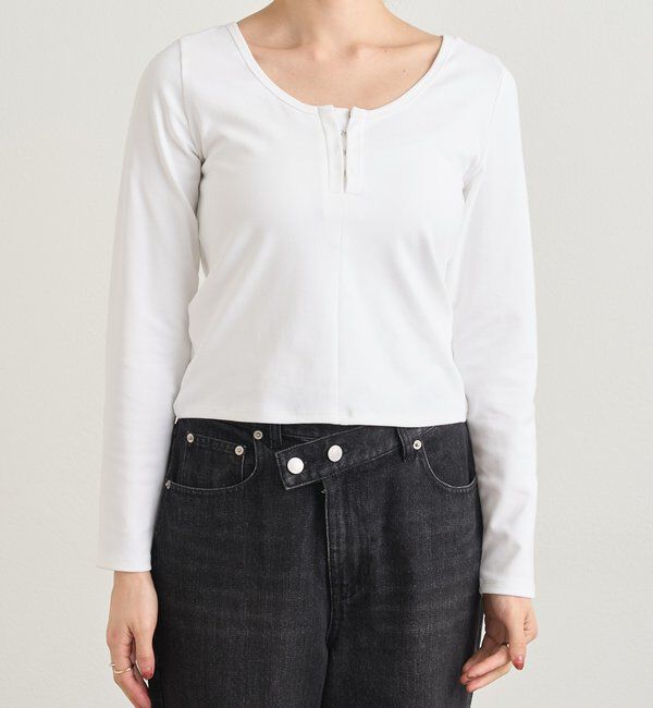  「フロントホックロンtee」|Tシャツ・カットソー|