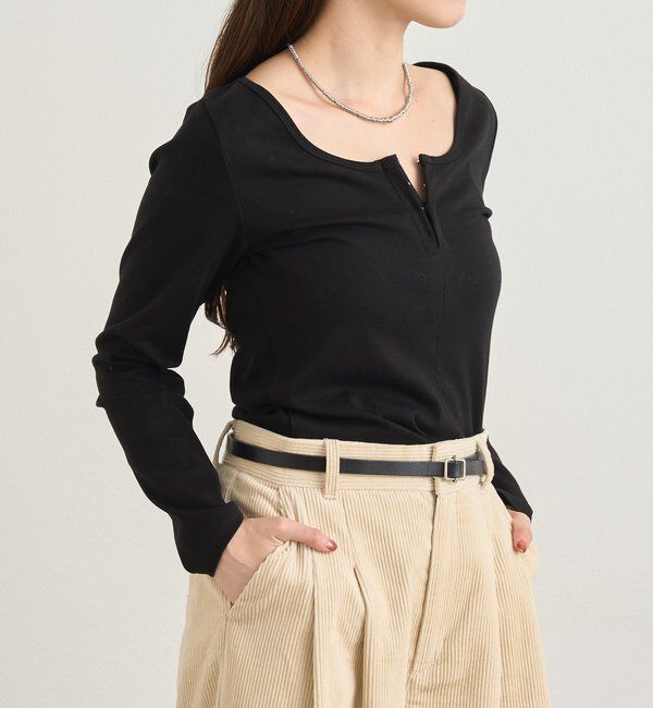  「フロントホックロンtee」|Tシャツ・カットソー|