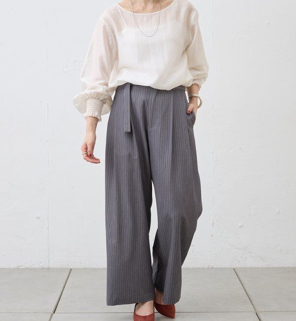  「2WAYミニマルタイブラウス」|シャツ・ブラウス|