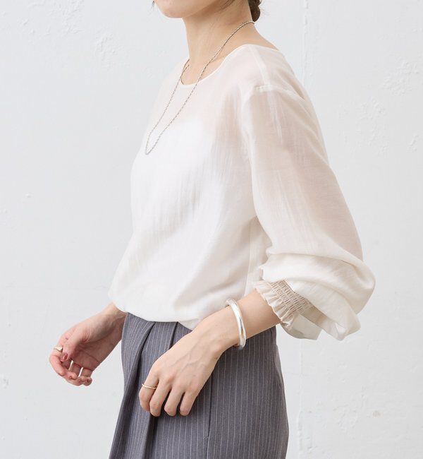  「2WAYミニマルタイブラウス」|シャツ・ブラウス|
