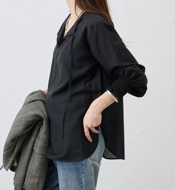  「2WAYミニマルタイブラウス」|シャツ・ブラウス|