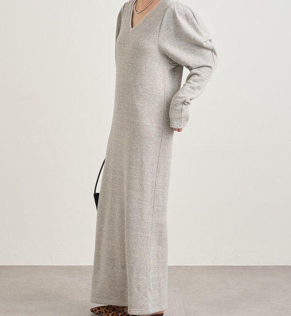  「パフスリーブスウェットワンピース」|ワンピース|