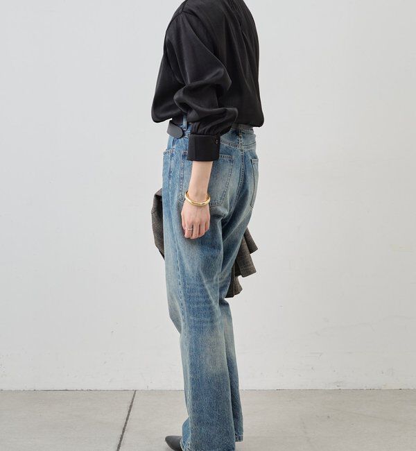  「【1枚でもレイヤードでも〇】サイドスリットシアーチュニック」|シャツ・ブラウス|