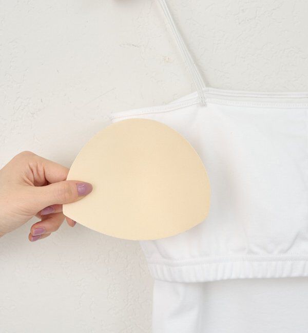  「ダブルストラップカップ付きキャミ」|キャミソール|