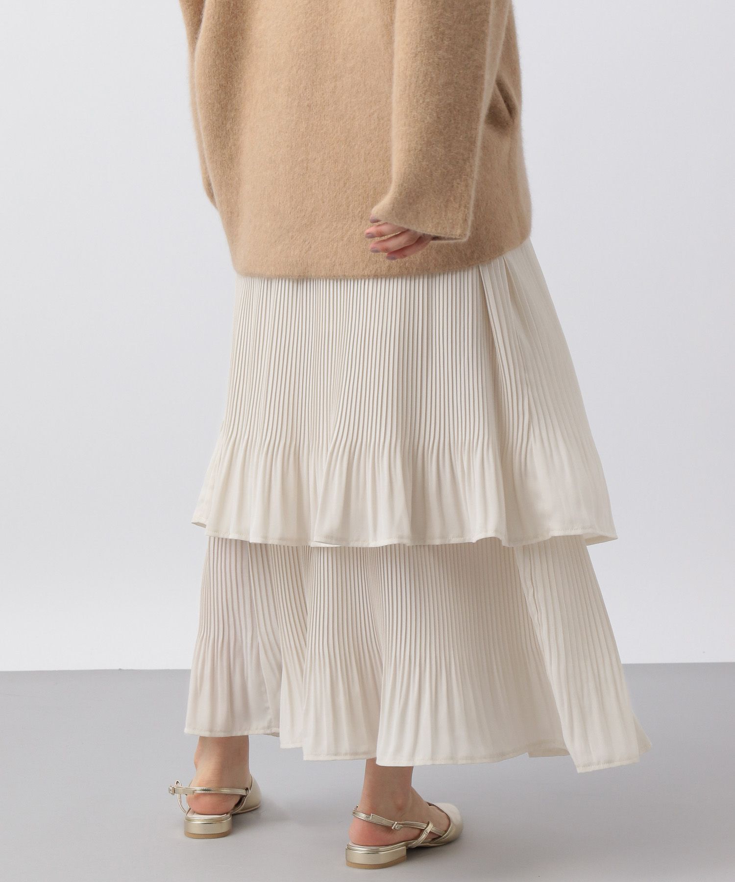 A part by 「ホソプリーツティアードスカート」|スカート|