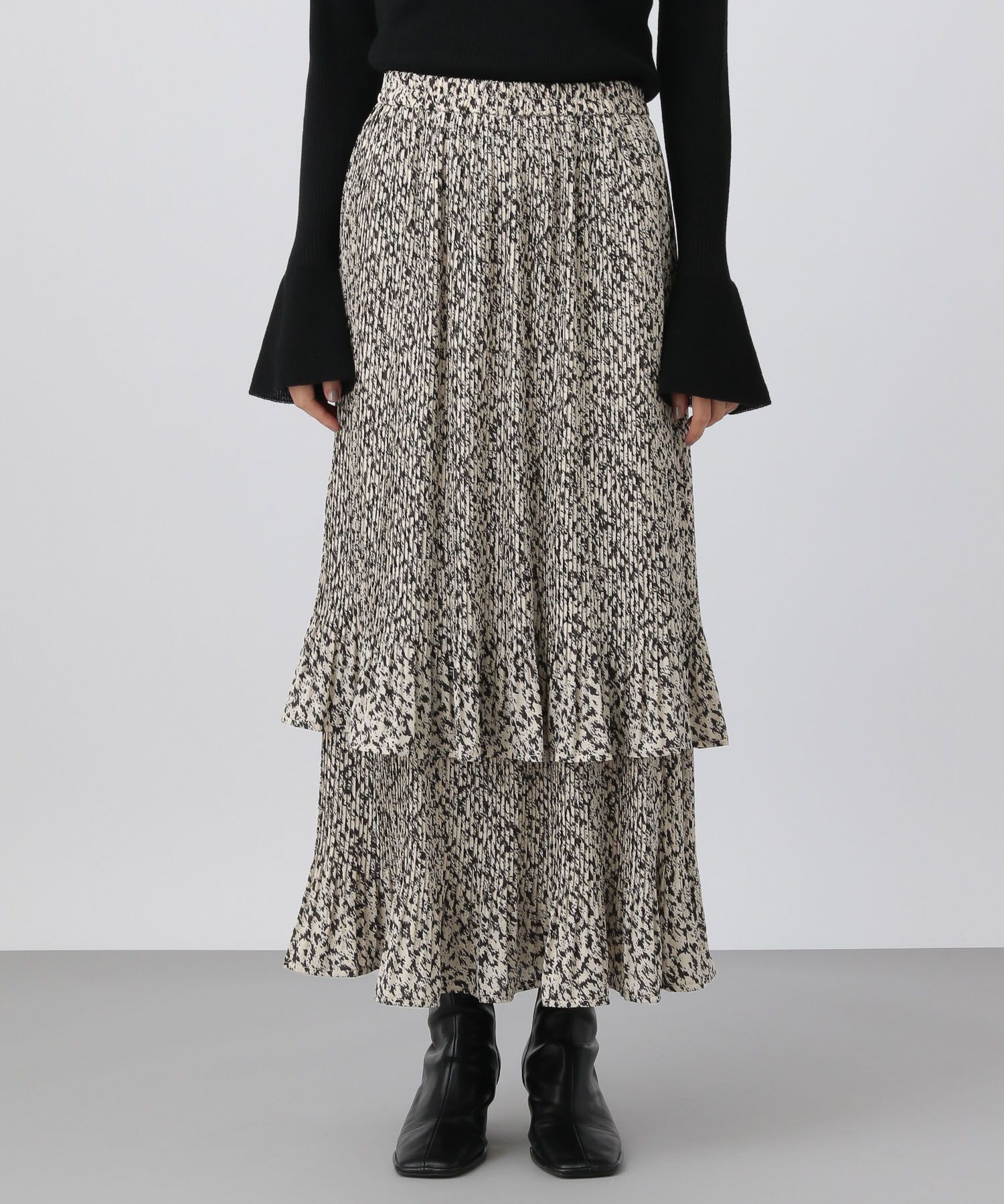 A part by 「ホソプリーツティアードスカート」|スカート|