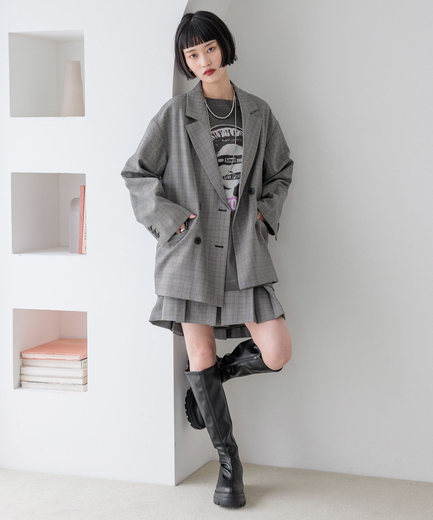 LOWRYS FARM「ラナテックダブルジャケット」|テーラードジャケット|