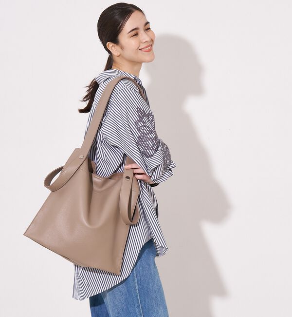 collex「【WEB限定】【BEAURE/ヴュレ】カウレザー 2WAY ハンドル トートバッ」|トートバッグ|