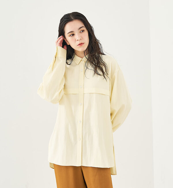 collex「フロント切替バックギャザーシャツ」|シャツ・ブラウス|