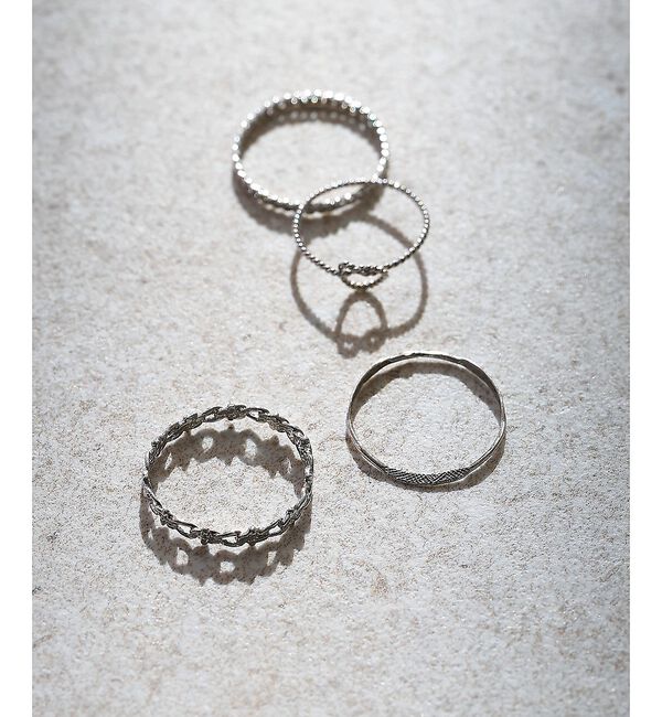 collex「【Ljud/ユード】4連ノットリング」|リング|シルバー