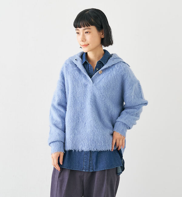 collex「ヘアリースキッパープルオーバー」|ニット・セーター|