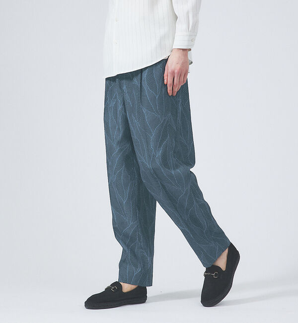 ABAHOUSE「【セットアップ対応】LONGCHAMP ワイドシルエット パンツ」|その他|ネイビー