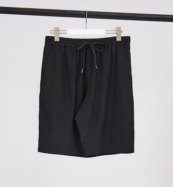 ABAHOUSE「【セットアップ対応】ストレッチクレープ イージーショーツ」|その他|ブラック