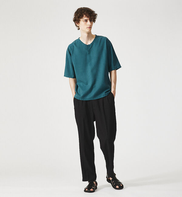 ABAHOUSE「【セットアップ対応】クレープ ストレッチ イージースラックス / ワイドパンツ」|その他|