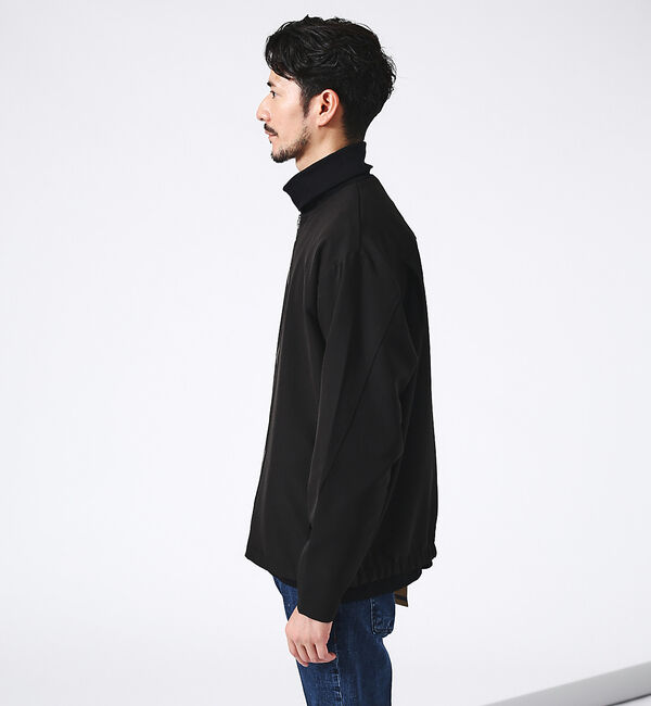 ABAHOUSE「【ノーカラー】クルーネック ジップブルゾン / ノーカラージャケット」|ブルゾン・スタジャン|