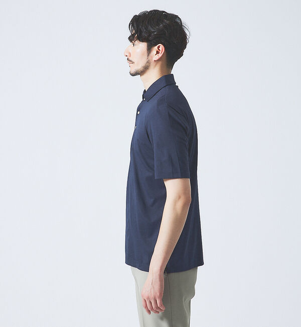 ABAHOUSE「【接触冷感】アイスピケ ストレッチ ポロシャツ / FLEX COOL」|ポロシャツ|