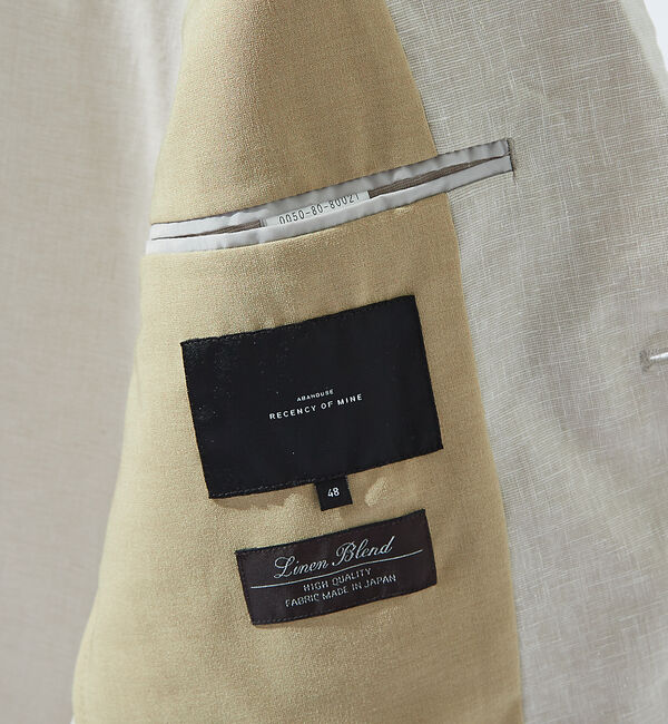 ABAHOUSE「【セットアップ対応】ソロストレッチリネン ライトジャケット / サマージャケット」|テーラードジャケット|
