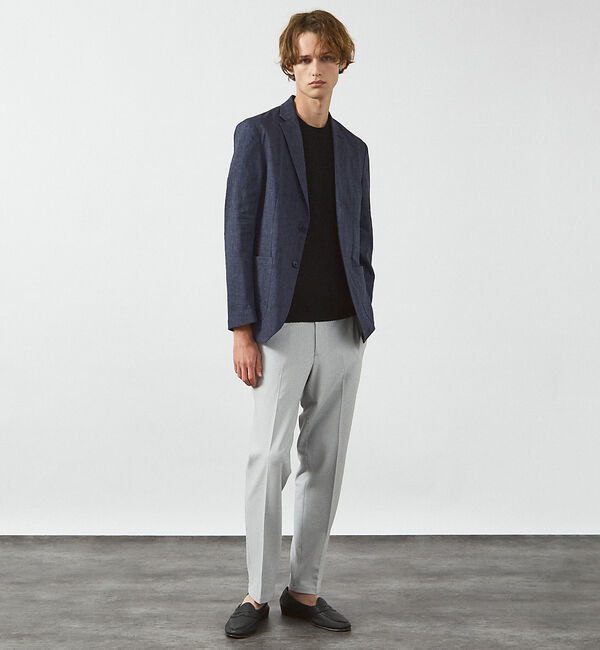 ABAHOUSE「【セットアップ対応】ソロストレッチリネン ライトジャケット / サマージャケット」|テーラードジャケット|