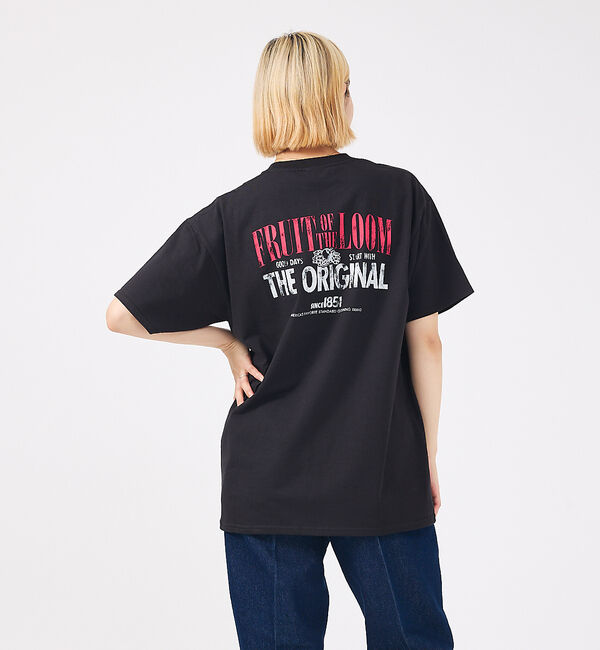 ABAHOUSE「【FRUIT OF THE LOOM/フルーツ オブ ザ ルーム】Print T」|Tシャツ・カットソー|ブラック系その他1