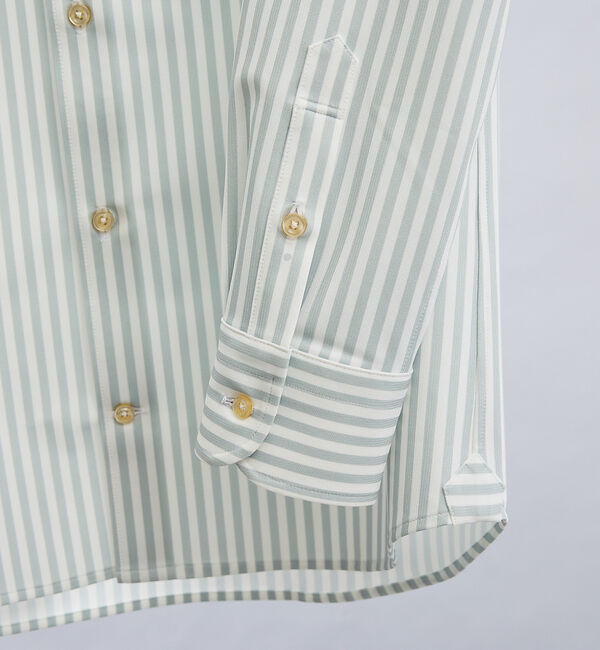 ABAHOUSE「【ON/OFF兼用】360&deg;ストレッチ ロンドンストライプ ワイドカラーシャツ」|シャツ・ブラウス|