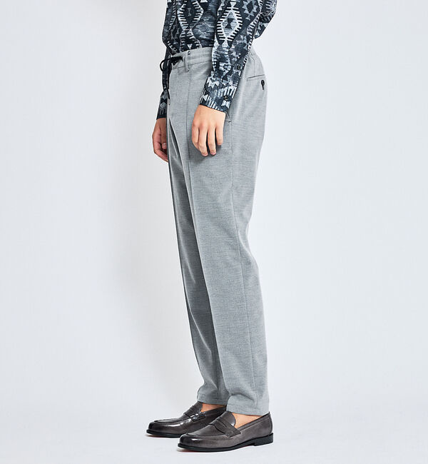 ABAHOUSE「【ON/OFF兼用】パウダータッチ  ピンタック イージースラックス / 360」|スラックス|