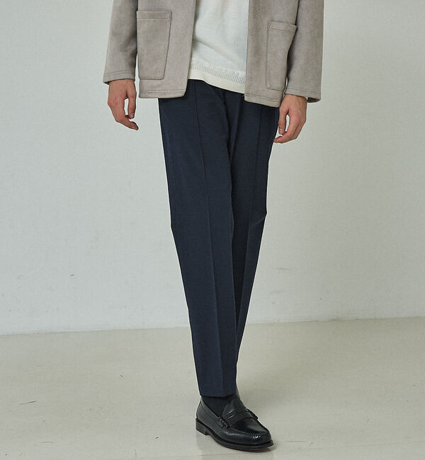 ABAHOUSE「【ON/OFF兼用】パウダータッチ  ピンタック イージースラックス / 360」|スラックス|