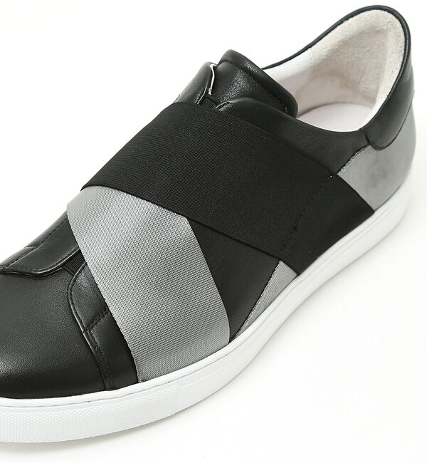 alfredoBANNISTER「【ELASTIC TRAINER】ベルトライン切替 スリッポン/スニーカー」|スニーカー|