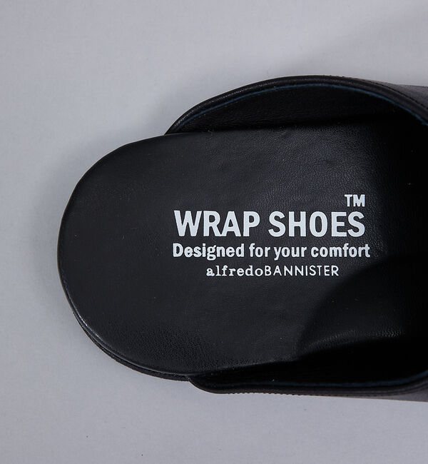 alfredoBANNISTER「【WRAP SHOES】レザーサイドキャビティ スライド サンダル」|サンダル|