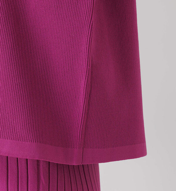 Rouge vif「【セットアップ対応】ボリュームスリーブストレッチニットプルオーバー」|ニット・セーター|