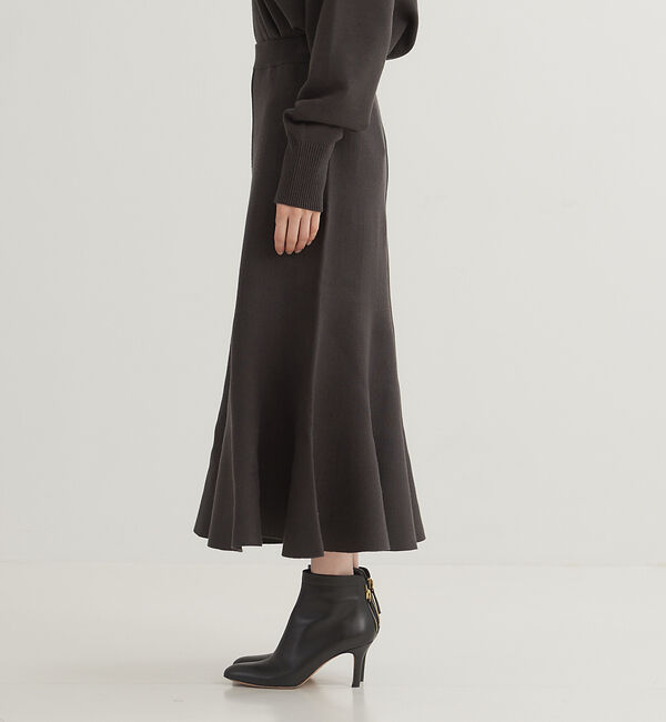 Rouge vif「【セットアップ対応】フレアニットスカート」|スカート|