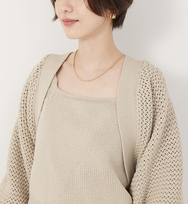 Rouge vif「ストレッチリリヤーンニットボレロ」|カーディガン|