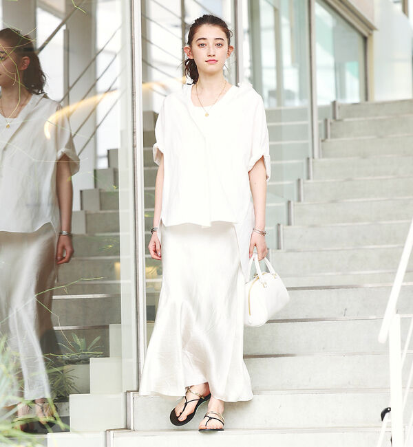 Rouge vif「麻混変形シャツ」|シャツ・ブラウス|