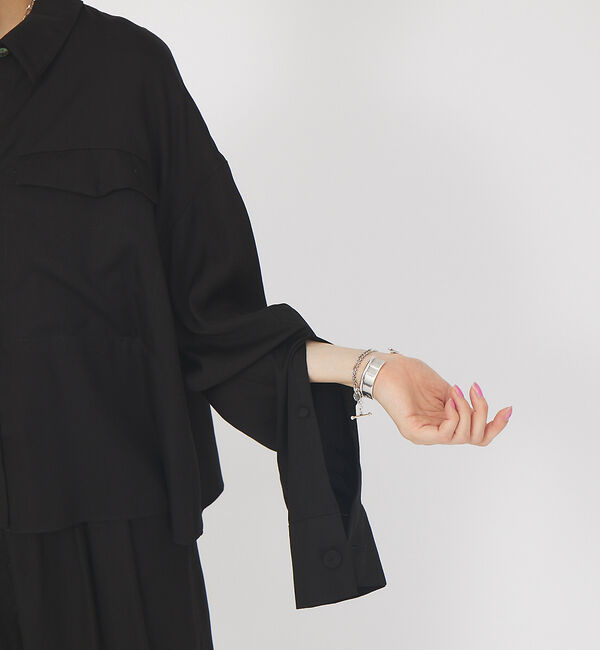 Rouge vif「【セットアップ対応】スリーブスリットシャツ」|シャツ・ブラウス|