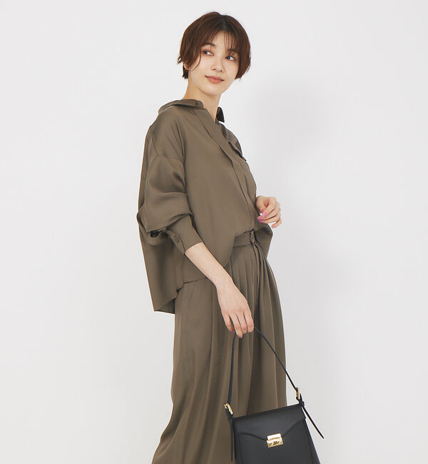 Rouge vif「【セットアップ対応】スリーブスリットシャツ」|シャツ・ブラウス|