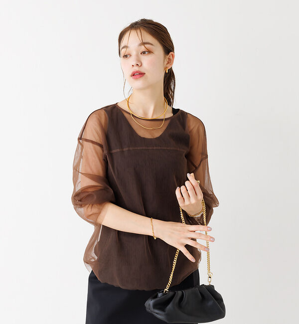 Rouge vif「チュール シアーブラウス」|シャツ・ブラウス|